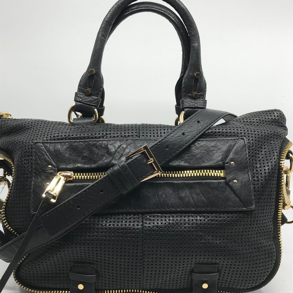 She + Lo Mini RISE ABOVE Leather Satchel Handbag